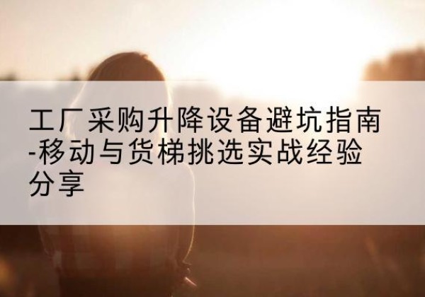 嵊泗移动式升降机怎么选-工厂采购升降设备避坑指南-移动与货梯挑选实战经验分享